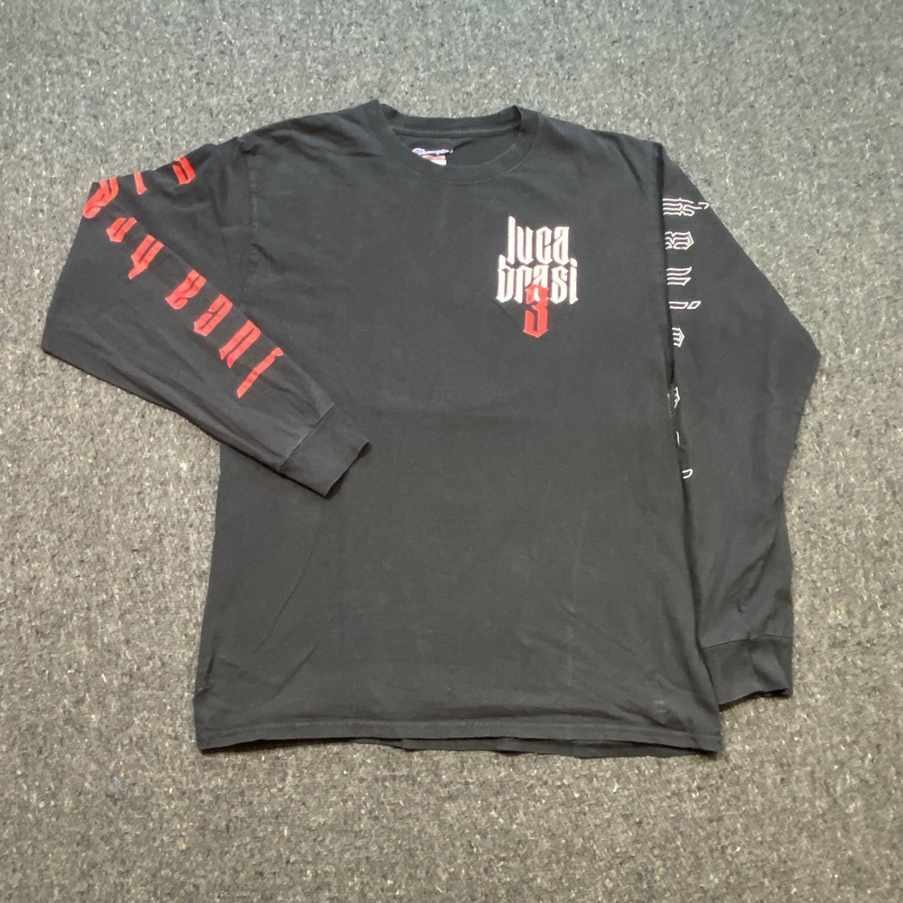 Champion Kevin Gates Luca Brasi 3 Tour 2018 Shirt Sz M Mens Black Grunge Rap Tee